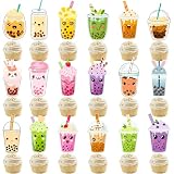 iPartyFun 48-Pack Boba Cupcake Toppers