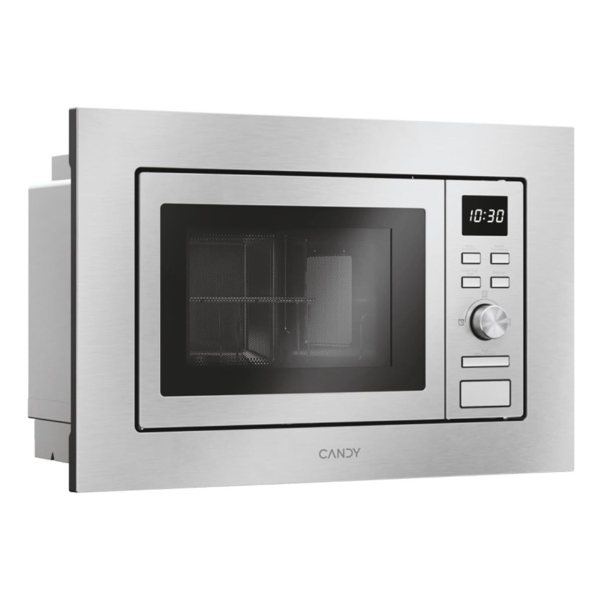 Candy Wave 600 Microonde da Incasso, 20 Litri, 7 programmi, 5 livelli di potenza, Grill, ricette su App hOn AxLxP 38,2x59,5x34,4 cm, Acciaio Inox - CA20FMW7NG