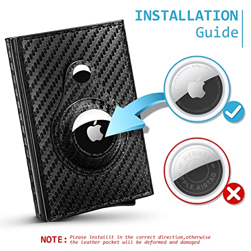 ZIKEE Men Minimalist, Airtag Wallet, Front Pocket4