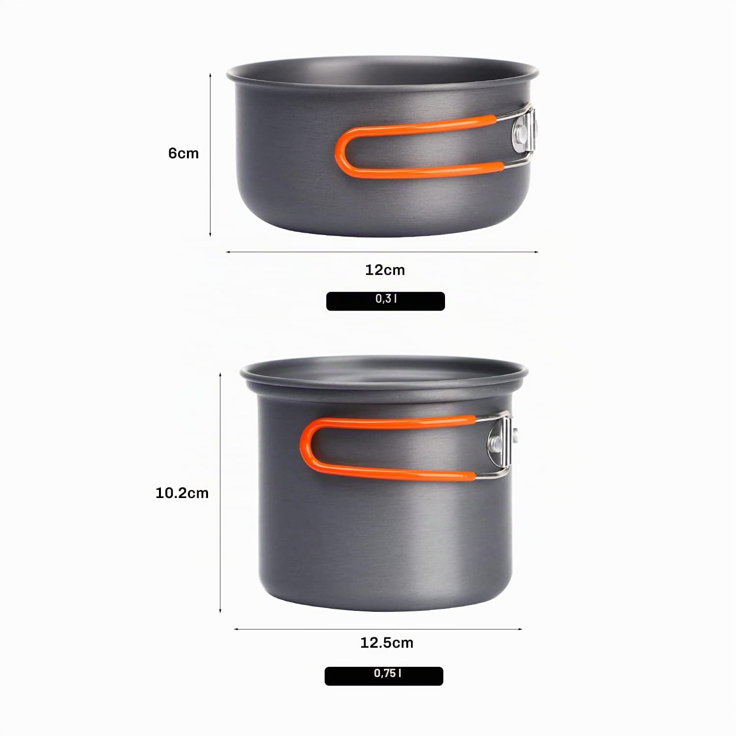 Fire-Maple Campeggio Pot Bowl Pieghevole Backpacking Cooking Set Pentole per 1 Persona Ultralight Outdoor Singolo Pentole