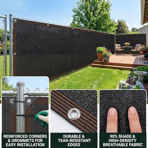 Toile d'ombrage pour toit de terrasse rectangulaire noir filet d'ombrage 4x15m anti-UV - 5