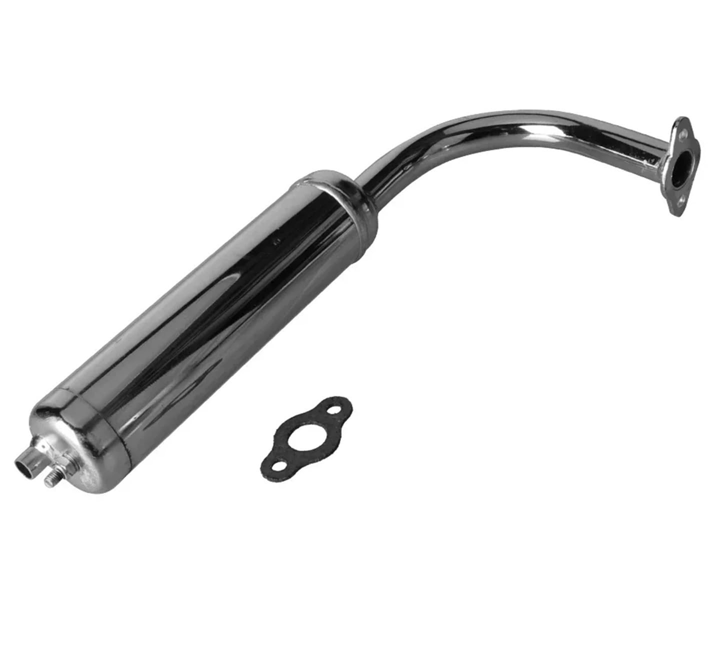 Silenziatori terminali moto Accessori per motociclette Modifica motore a 2 tempi Tubo di scarico marmitta da 40 mm con guarnizione per 49 cc 50 60 66 80 100 | Sliver