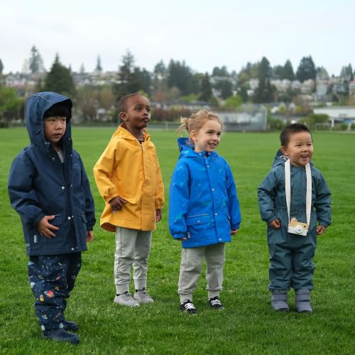 Image of JAN & JUL Waterproof Fleece Lined Rain Jacket, Raincoat for Toddlers and Kids