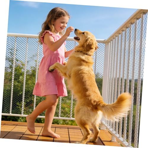Filet de protection balcon noir résistant avec maille serrée de 0,8 cm - 6