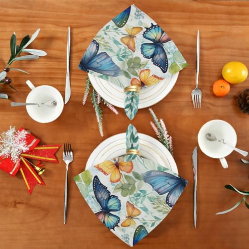 Servilletas de Tela Butterfly Multicolor Pack x6 20x20 in miniatura 5