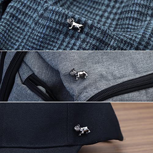 HAWSON Novelty Enamel Pins for Clothing Backpack Decoration Gift, Funny Laple Pin for Teen Boy and Girl, Metal Brooch Suit Stud (Bulldog)3