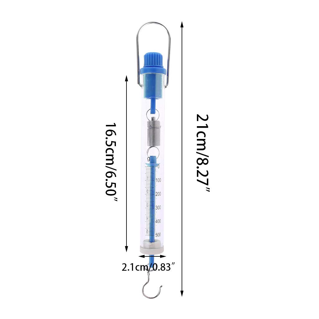 Bilancia dinamometrica Newton Gram Tubolare 5N / 500g / .5Kg Dinamometro Newton Gram Bilancia Bilancia a Molla