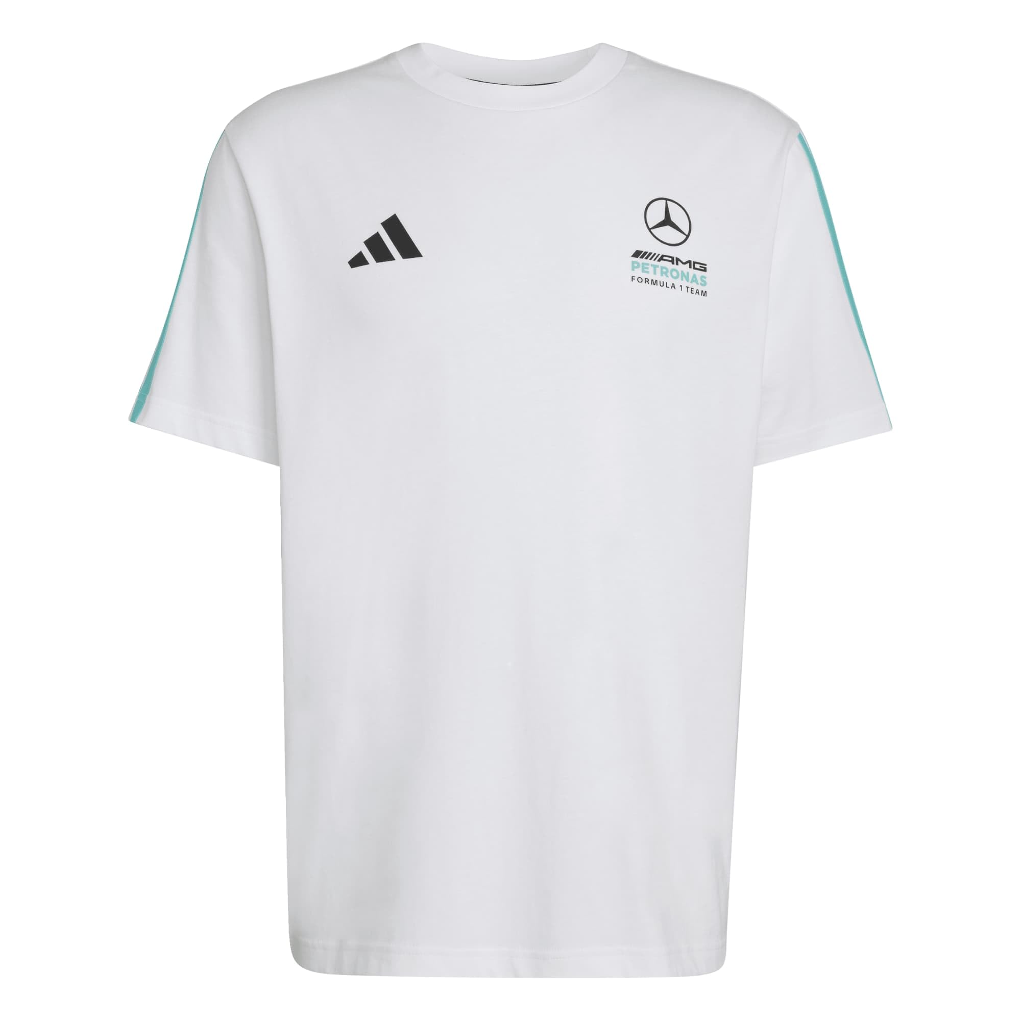 adidas Hombre Mercedes - Amg Petronas Formula 1 Team DNA Shirt, White/​Semi Mint Rush, L