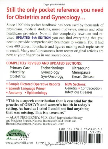 Pocket Edition (Obstetrics, Gynecology and Infertility: Handbook for Clinicians)