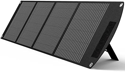 Poweronetek Portable Outdoor Foldable Solar Panel 100W Power Solar Panel Kit Portable Power Station Solar Generator for Camping, Laptop, RV, Caravan