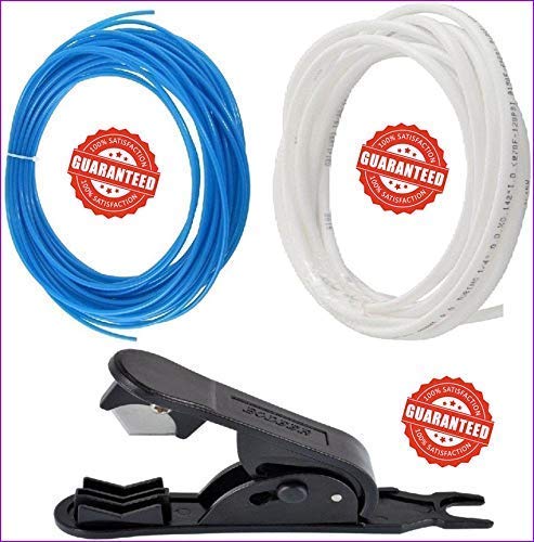 Image of RO Pipe Tube Cutter with Pipe Tube (2 Meter, White and Blue, Diameter 1 /4 inch).