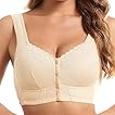 Evybliss Moona Bra for Senior, Moona Bra - Front Closure Breathable for Seniors, Beige, 40