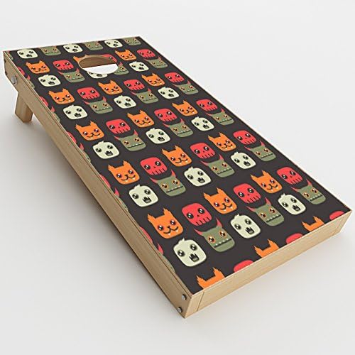 Skin Decal Vinyl Wrap for Cornhole Outdoor Game Bag Toss (2 x pcs. Skins only) / Little Monsters