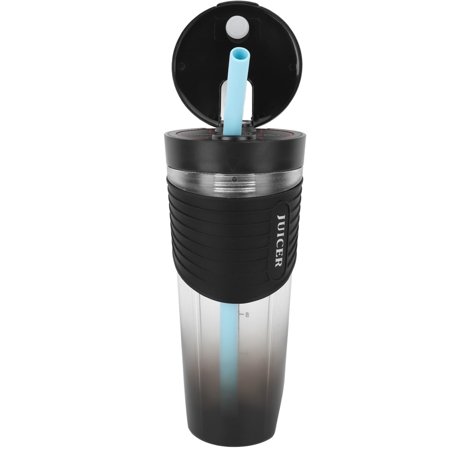 Frullatore Portatile con Batteria Ricaricabile da 4000mAh e | Lame in Acciaio Inossidabile e ABS per Frullati e Proteine, capacità 460 Ml, Ricarica USB-C da viaggio.
