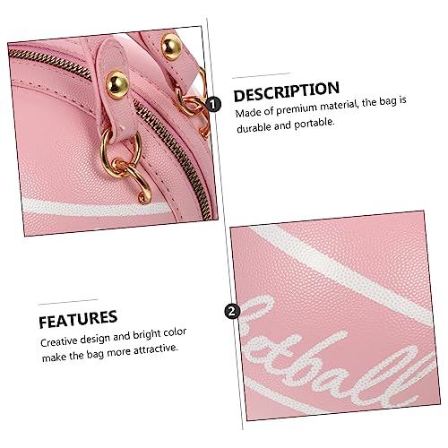 1pc basketball chain bag basketball purses for women ladies shoulder bags pink phone wallet football3