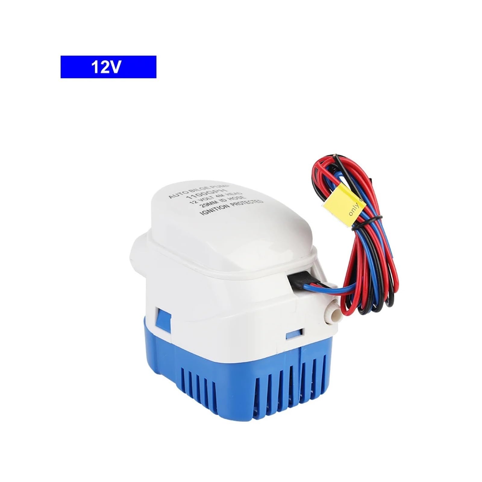 Regulowana mała pompa zanurzeniowa 1100 GPH automatyczna elektryczna morska pompa zęzowa z przełącznikiem 12 V 24 V (12 V)