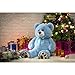 HollyHOME Teddy Bear Stuffed Animal Plush Giant Teddy Bears with Footprints Big Bear 36 inch Blue