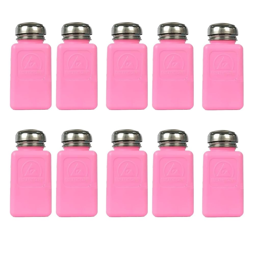 Botellas de disolvente de 200ml de acero inoxidable y seguras contra ESD (10 ud)