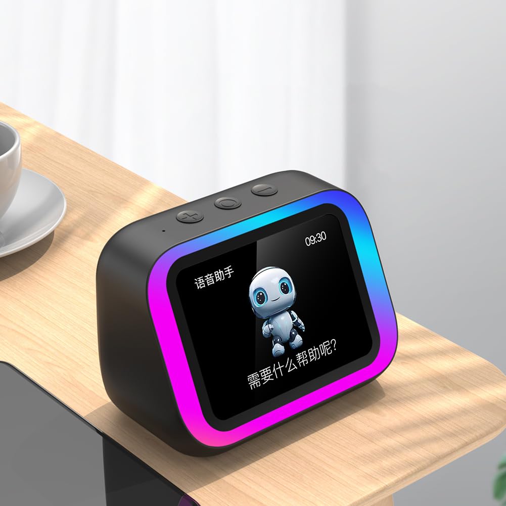 Inteligentny z asystentem głosowym i budzikiem świetlnym RGB do domu i sypialni Bluetooth