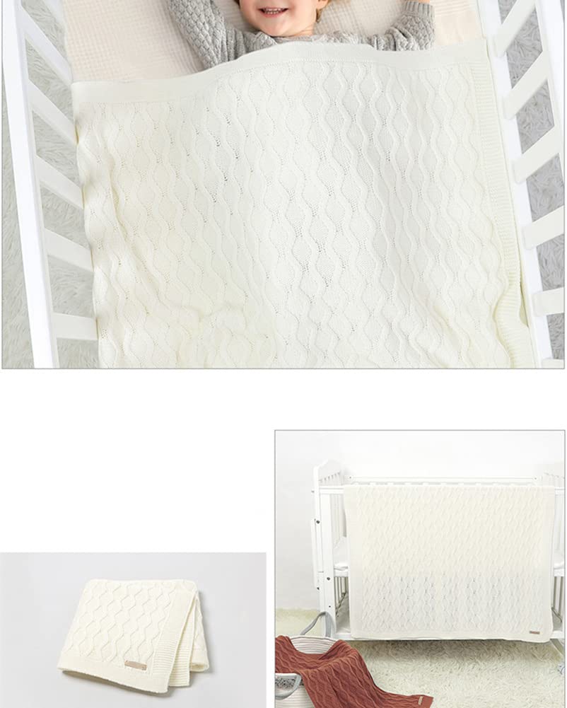 Coton Couverture Bébé En Tricot Couvertures Tissée De