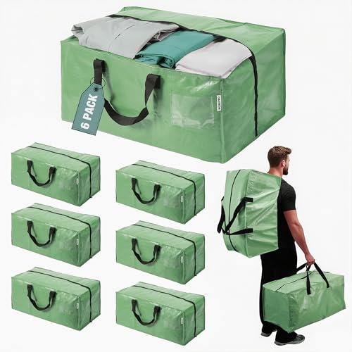 WORKPRO Extra Large Moving Bags 6-Pack – Heavy-Duty Storage