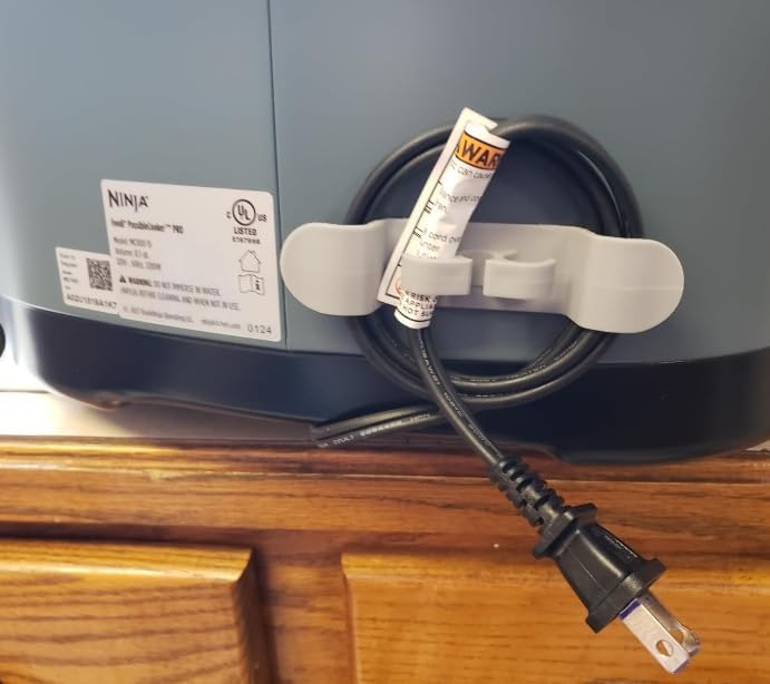 Miniatura 3 de Organizador de cables de 4 piezas para electrodomésticos de cocina, organizador de cables para electrodomésticos, soporte de cable adhesivo,