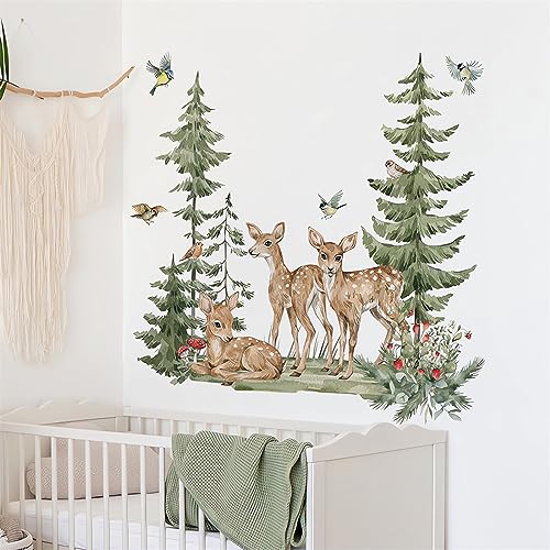 Vinilo Decorativo Infantil Ciervo Bosque 30x90 cm Sacinora miniatura 2