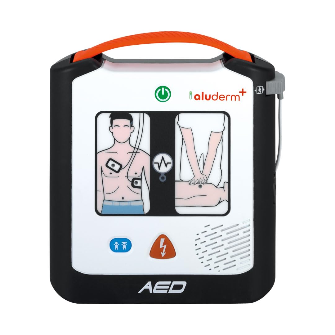 AED Defibrillator ALUDERM A1, VIVEST Medical, Halbautomat,MDR,1. Hilfe Set