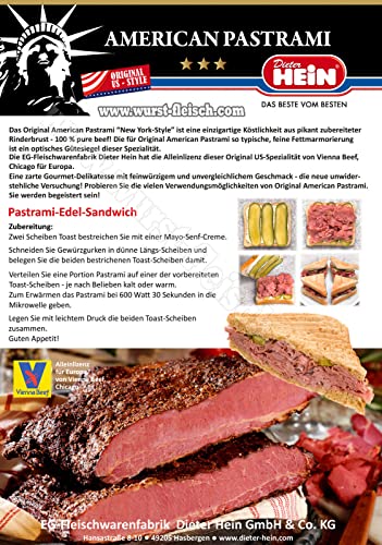 Originele runderborst Pastrami brisket New York Style gekookt, gekookt en gerookt uit pikant bereide rundborst - rundvlees - 100% pure beef! ca. 2 kg origineel van Dieter Hein - Image 3