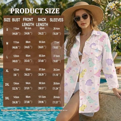 Cache-maillot de bain à manches longues protectrices et fentes Xoenoiee