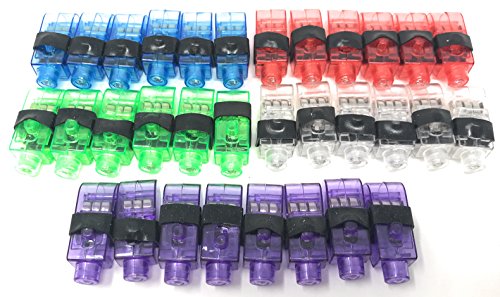 100 Bulk LED Personal Party Finger Light Flashlight - 5 Color Assortment - Ideal New Years Eve Party Light