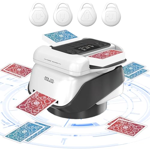 Mélangeur de cartes automatique électrique à 360° muni de 4 boutons de commande
