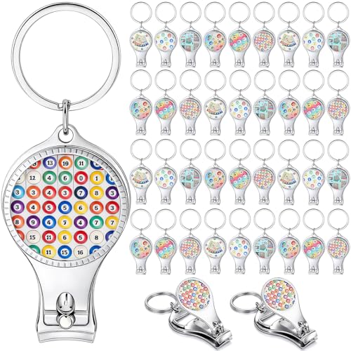 Sieral 36 Pcs Bingo Themed Nail Clipper with Bottle Opener Keychains Bulk Bingo Night Party Favors, Bingos Game Gifts for Guests, Community, Charity Event Supplies Bingos Party Supplies Decoration
