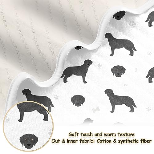 Image of Swaddle Blanket for Labrador Retriever Dogs Baby Receiving Blanket Muslin Baby Swaddles Soft Cotton Breathable Nursery Blankets for Unisex Boys and Girls 30x40 Inch