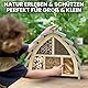 Insektenhotel aus FSC-Holz – Bienenhotel, Marienkäferhaus & Schmetterlingshaus – wetterfest & langlebig – Nistkasten für Wildbienen & Nützlinge – für Garten, Balkon & Terrasse – 27,5 x 9 x 24 cm