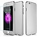 iPhone 6 Case, Anole® Ultra-thin Hard Hybrid PC 360 Full Body Coverage Protective Case Cover & Skin with [Slim Tempered Glass Screen Protector] for Apple iPhone 6 4.7 Inch (Silver)