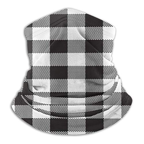 Preisvergleich Produktbild Black White Checkerboard Check Textile Beauty Fashion Vielseitige Multifunktions-Kopfbedeckung Halsmanschette Sturmhaube Helm Liner Riding Face Cover für Kinder Frauen Männer im Freien UV-Schutz