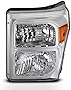 AKKON - For 2011 2012 2013 2014 2015 2016 F250 F350 F450 F550 SuperDuty Left Driver Side Headlight Chrome Lamp