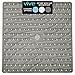 Vive Non Slip Shower Mat - Non Skid Bathtub Floor for Kids, Adults, Elderly - Square Bathroom Stall Slipmat Bath Tub Suction Grip - Washable Nonslip, Mold & Mildew Resistant Antibacterial PVC (Gray)