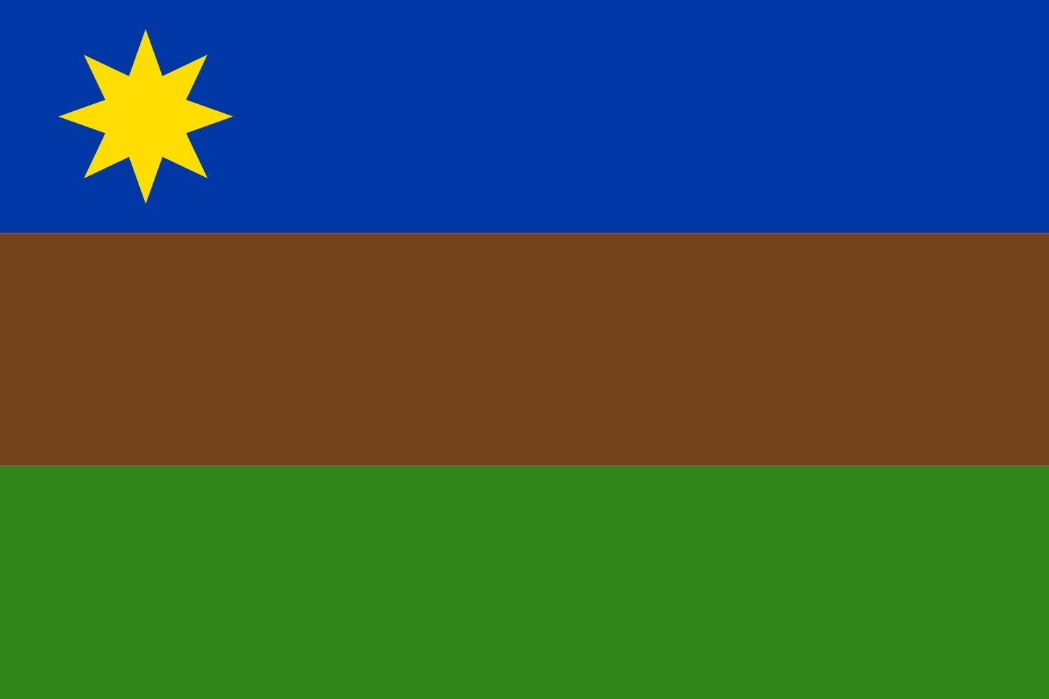 Drapeau Williche de Chiloé grand paysage symbole de mémoire