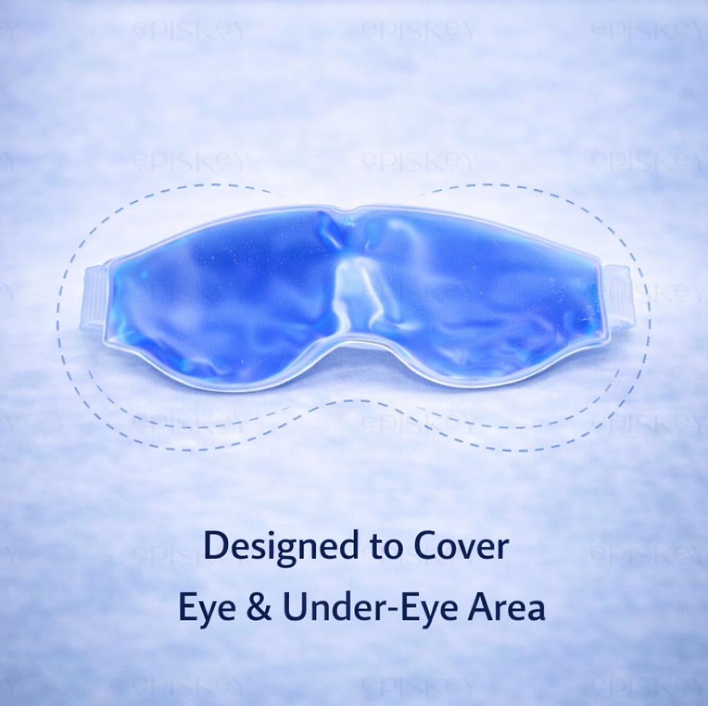 Episkey Cooling Gel Eye Mask with Ice Pad for Sleeping, Pain Relief & Dark Circles for Men & Women, Blue,Pack of 1 — Amazon image 5