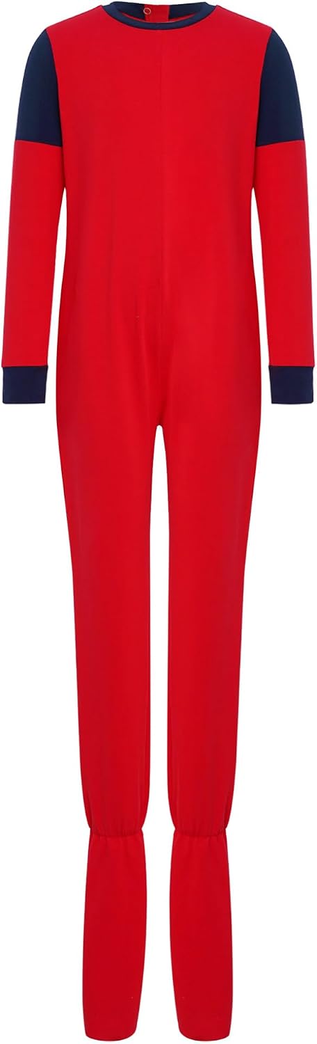 Oyolan Adaptive Clothing for Special Needs Kids Anti-Strip Jumpsuit Boys Girls Full Zip Back Footed Romper