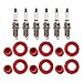 TRQ Ignition Coil and Spark Plug Kit 12 Piece Compatible with 2001-2009 Acura MDX 2003-2008 Honda Pilot 2006-2008 Ridgeline