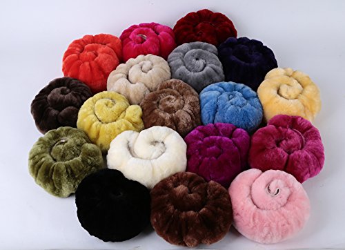 U&M Car Stretch-On Steering Wheel Cover Soft Australian Natural Sheepskin Luxurious Wool Vehicle Non-Slip Wheel Cushion Protector Available For 35Cm-43Cm #TOP4