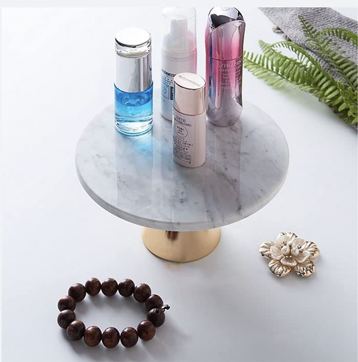 Amazon.co.jp: gentillesse 大理石 トレイ 丸 小物入れ 足つき