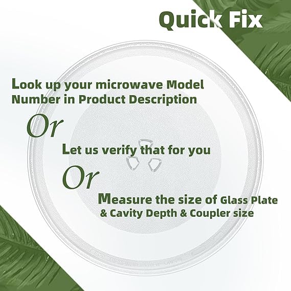 Image of J K b K - Microwave Oven Glass Turntable Plate COMPATIBLE with LG 32 litrs Microwave Oven - Size : 12.75″ Dia.