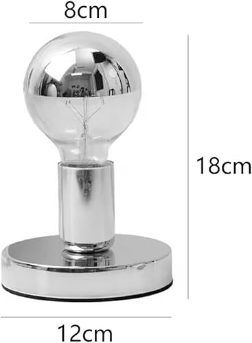 Miniatura 7 de Base de lámpara simple y única, mini bases de lámpara de mesita de noche, lámparas Edison E26 para espacios pequeños, juego de lámparas de