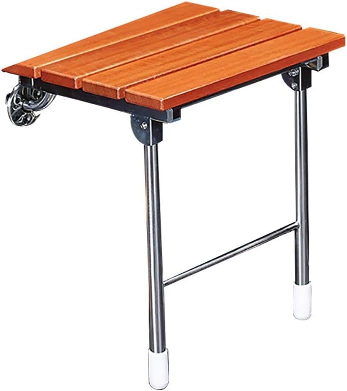 Bath Stools,Bathroom Shower Stool Folding Shower Wall Bench Disabled Seat Dressing Stool Bathroom Handrail Wall-Mounted Bath Stool Solid Stool