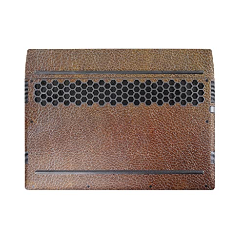 Image of MightySkins Skin Compatible with Alienware M17 R5 (2022) Full Wrap Kit - Brown Pleather | Protective, Durable, and Unique Vinyl Decal wrap Cover | Easy to Apply & Change Styles | Made in The USA