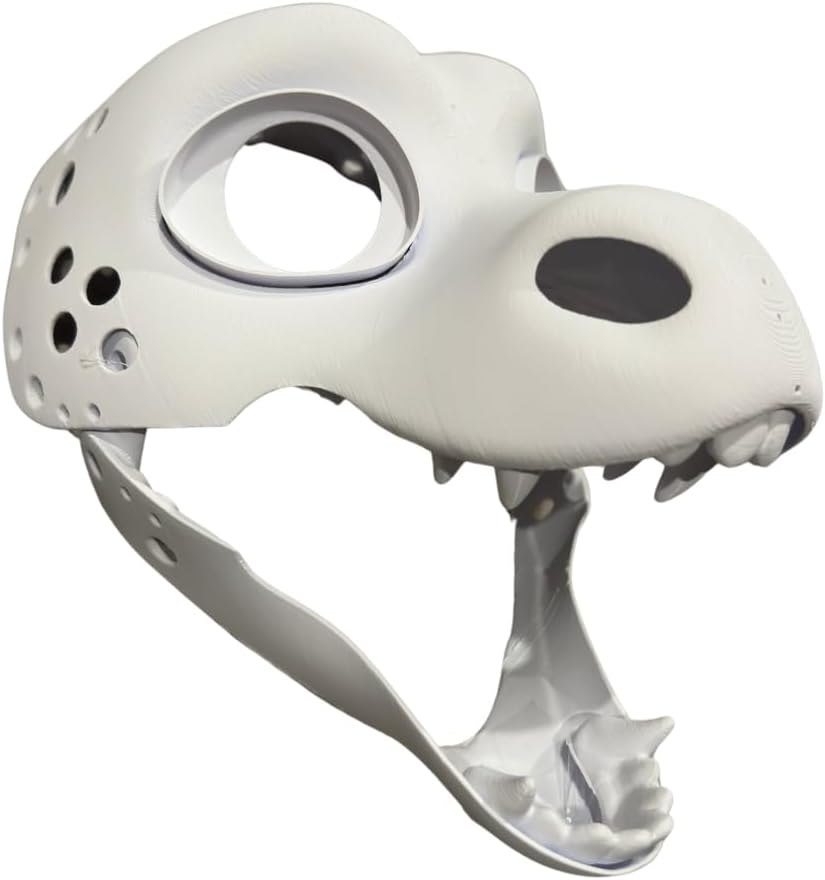 Small Dragon | Chibi | Dragon Fursuit Headbase | 3D Printed in PLA | Furry Mask | Includes Jaw, Eyes, Nose, Teeth